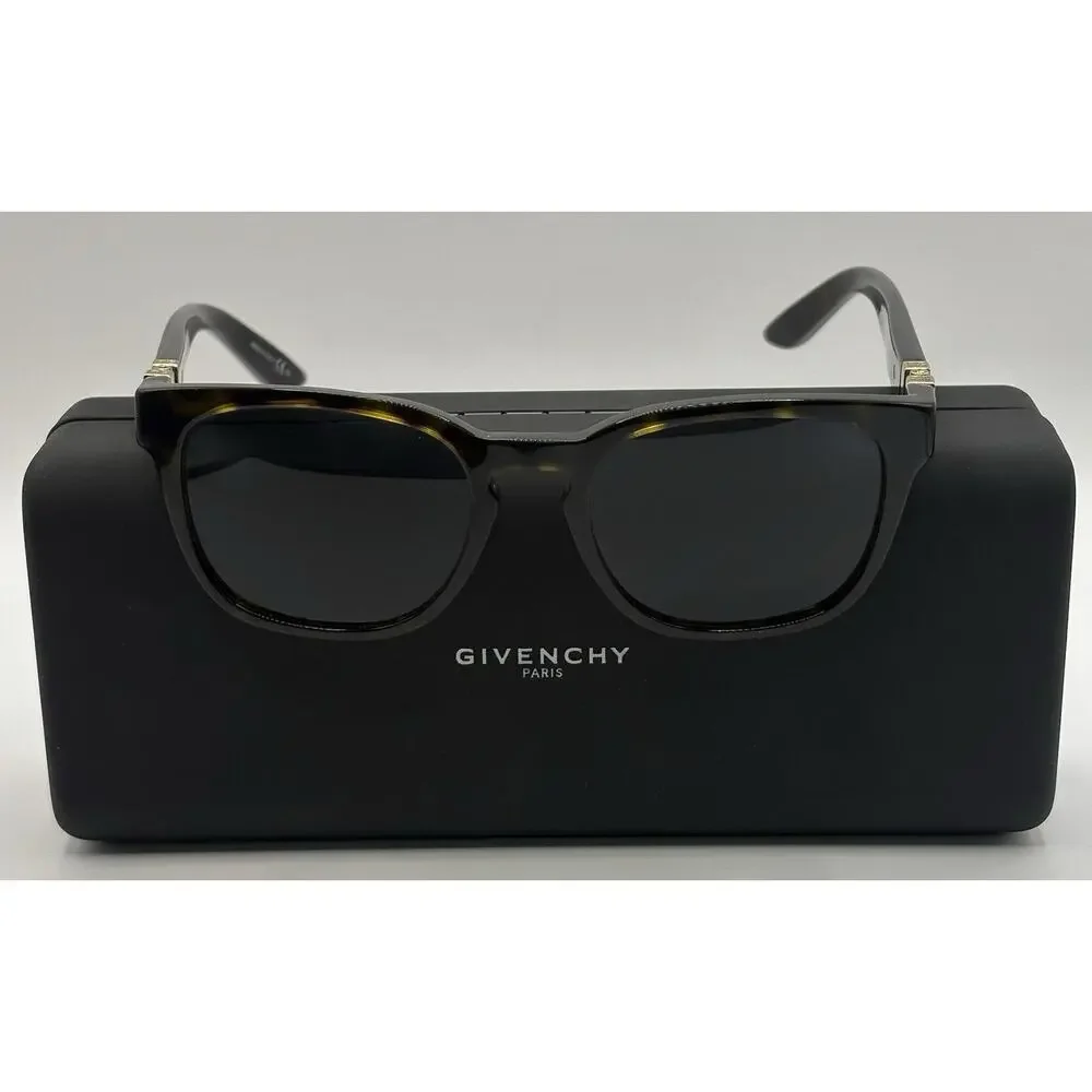 Givenchy GV 0162 086 Sunglasses Tortoise Gold Black Lens 135mm Italy